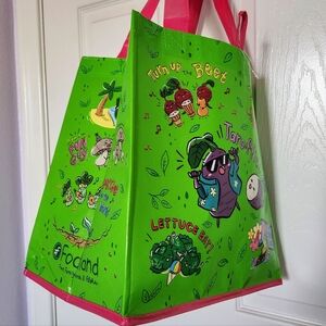 ✨️Foodland Green Veggie Theme Reusable Tote Bag✨️